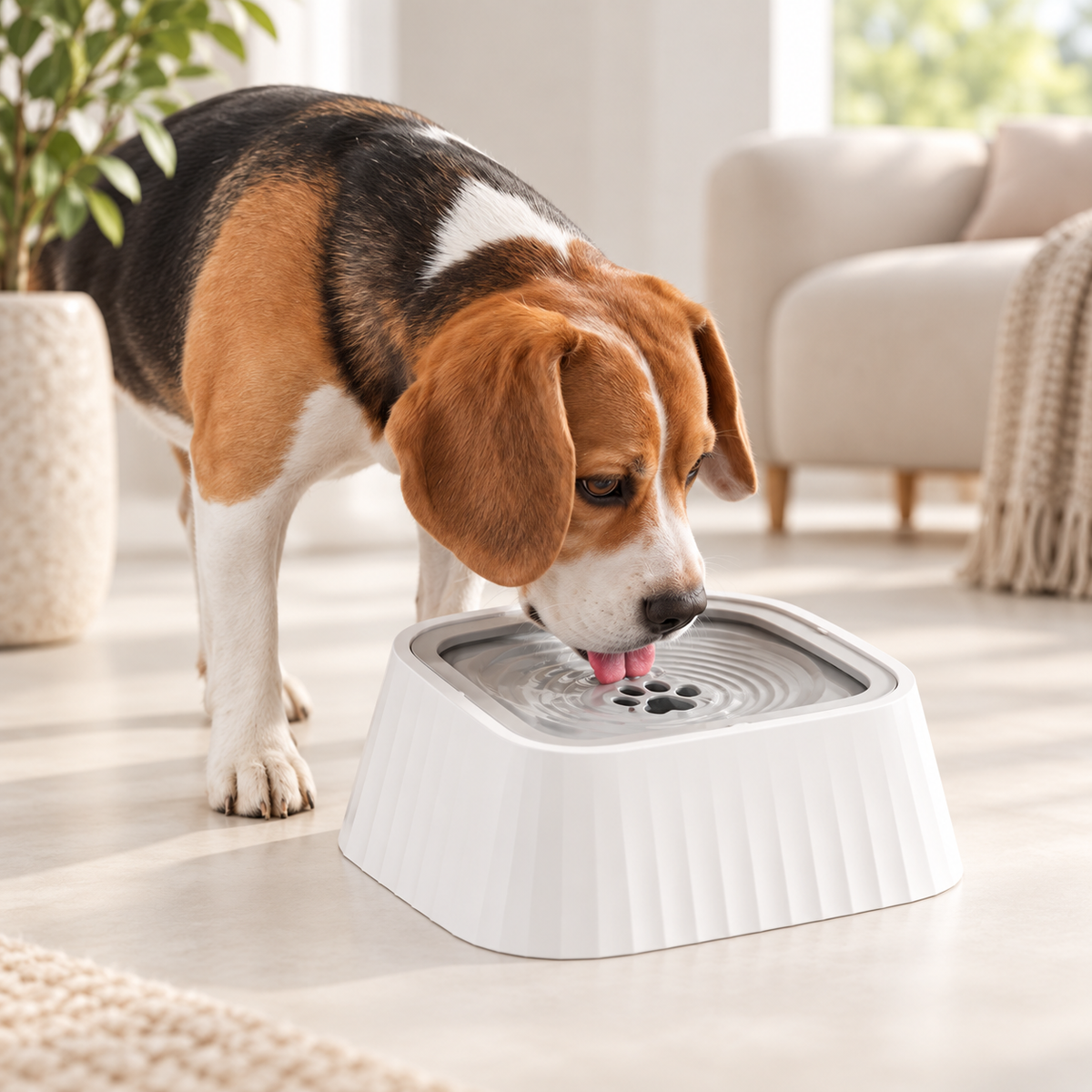 Anti-Spill Floating Water Bowl for Dogs & Cats