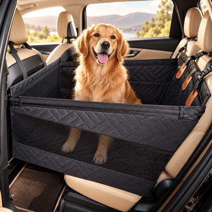 Premium Pet Backseat Travel Hammock &amp; Seat Protector