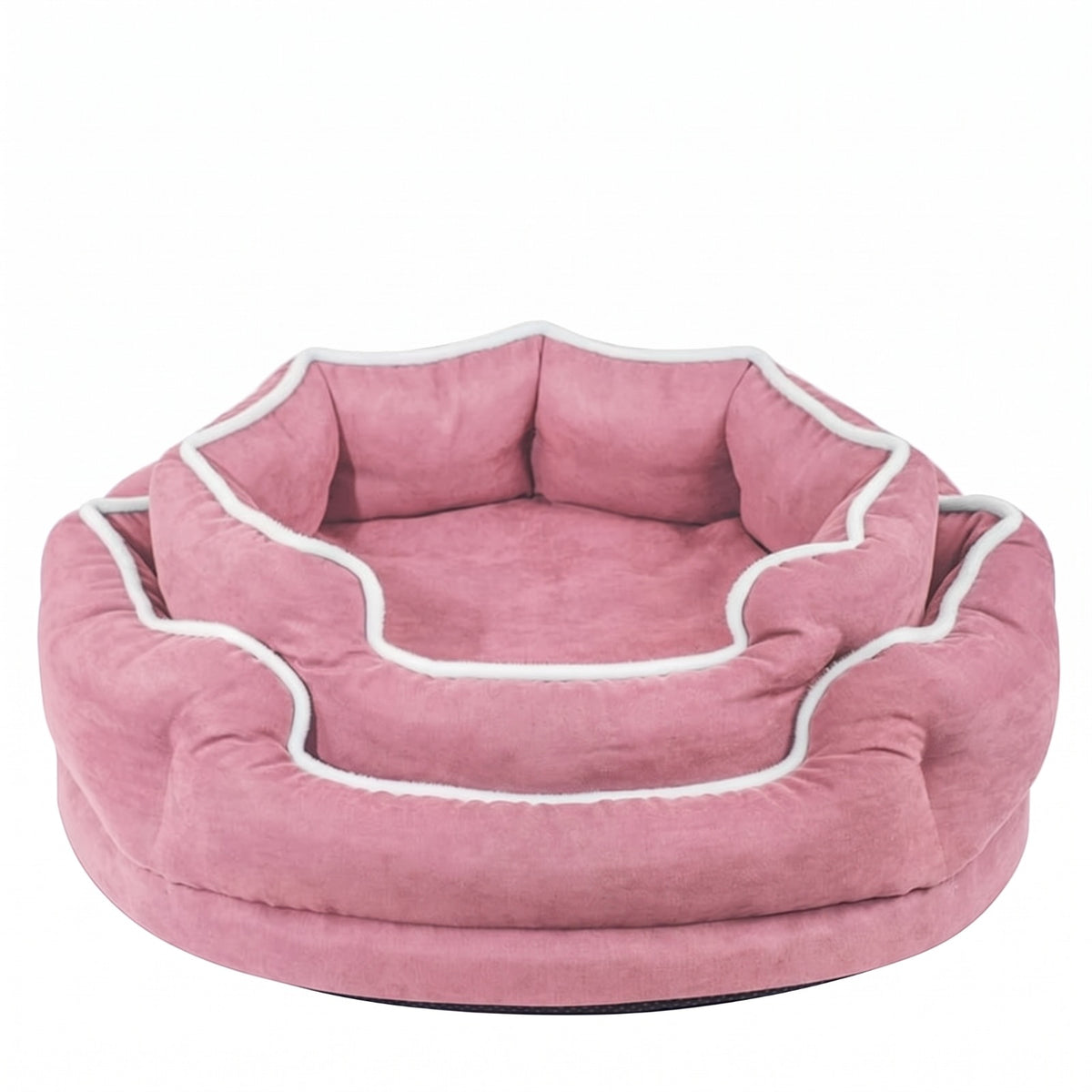 Bolstered Memory-Foam Pet Sofa Bed for Dogs &amp; Cats