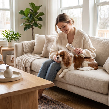 Rechargeable Self-Cleaning Mist Grooming Brush for Dogs &amp; Cats