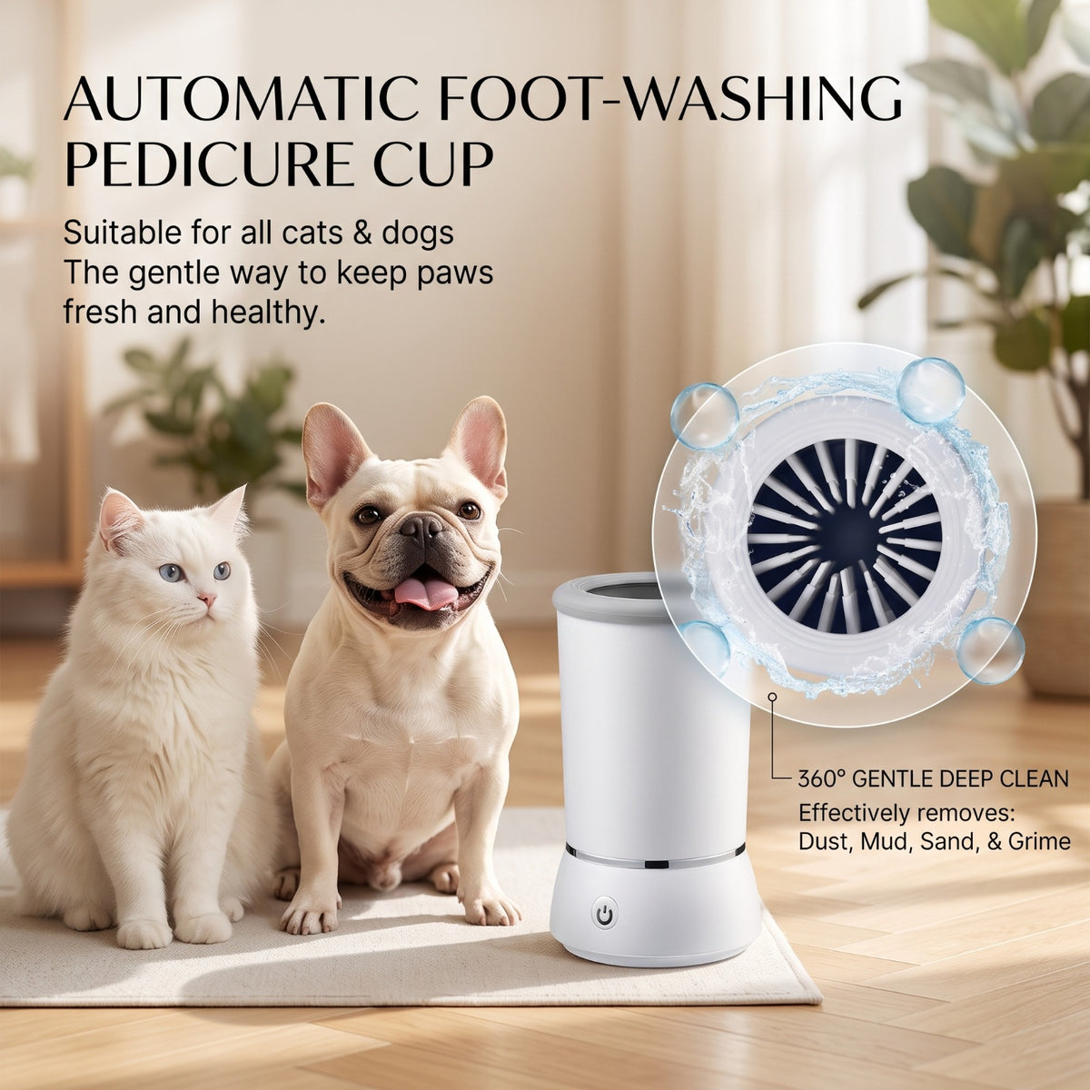 Automatic Electric Pet Paw Cleaner for Dogs &amp; Cats