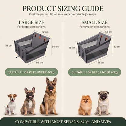 Premium Pet Backseat Travel Hammock &amp; Seat Protector